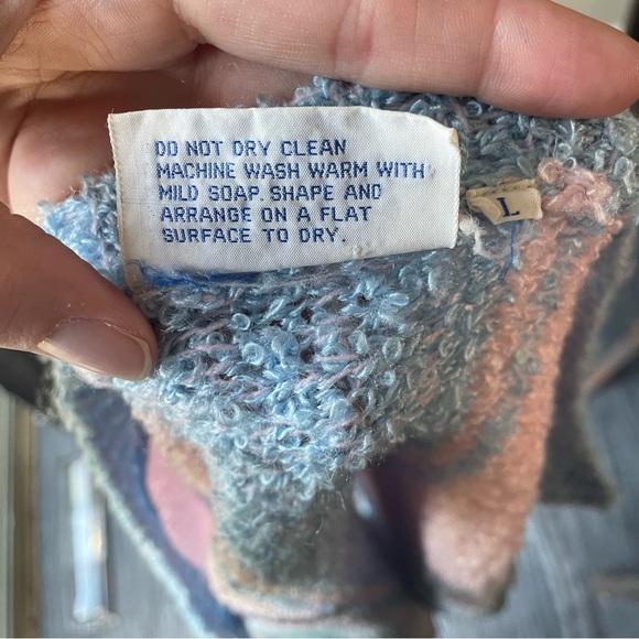 Vintage Little Lisa Ltd Button Down Cardigan, Pastels, Women’s Size L - Picture 6 of 6